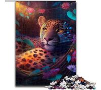 Adult Jigsaw Puzzles 1000 Pieces Beautiful Leopard Impossible Jigsaw Puzzles for Adults for Ages 14+ (Szie 26x38 cm)