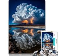 Adult Jigsaw Puzzles 1000 Pieces Beautiful Mountains And Lakes 1000 Piece Puzzle,Challenging Family Activity Games DIY Toy for Home Wall Decor Gifts (size 75x50cm)