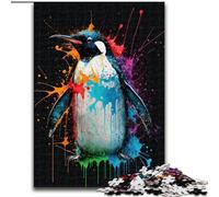 Adult Jigsaw Puzzles 1000 Pieces Beautiful Penguin Jigsaw Puzzles Made of cardboard,Family Fun Craft, Perfect for Birthdays, Holidays 1000pcs(26x38cm)