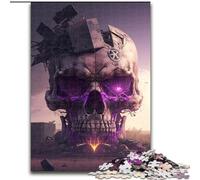 Adult Jigsaw Puzzles 1000 Pieces Beautiful Skull Jigsaw Home Decor Brain Teaser Game for Teenagers & Family Interaction (size : 26x38cm)