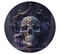 Adult Jigsaw Puzzles 1000 Pieces Beautiful Skull Puzzles for Adults Family Interactive Game,DIY Home Decor Brain Challenge Gift 67.5x67.5 cm