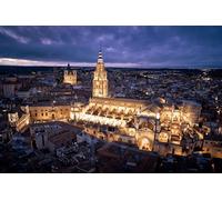 Adult Jigsaw Puzzles 1000 Pieces Beautiful Toledo Cathedral Under The Night Sky In Spain 52x38cm