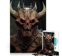 Adult Jigsaw Puzzles 1000 Pieces Beelzebub Demonic Creature Premium Edge Art Logic Puzzle Play Downtime Play Fun Xmas Art Display (50x75cm)