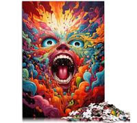Adult Jigsaw Puzzles 1000 Pieces Bizarre colorful monsters Learning Educational Toys Family Games 26x38cm Challenging Game and Family Play