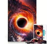 Adult Jigsaw Puzzles 1000 Pieces Black Hole Universes Sharp Cut Art, Focus Fun Game, Calm Play Time, Christmas Fun Gift (38x26cm)