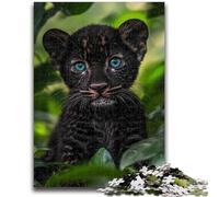 Adult Jigsaw Puzzles 1000 Pieces Black Panther Baby in The Jungle Adult Puzzles,Learning Educational Toys Family Games Unique Birthday And Gifts (75x50cm)