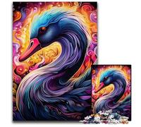 Adult Jigsaw Puzzles 1000 Pieces Black Swan Jigsaw Puzzles for Adults High-Difficulty Brain Teaser for Teenagers 26X38CM/10.23x14.96inch