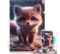 Adult Jigsaw Puzzles 1000 Pieces Blissful Fox Joy Brain intelligence challenge addictive toys is ideal as gifts for the whole family 26x38cm