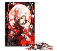 Adult Jigsaw Puzzles 1000 Pieces Blood Red Shadow Home Decoration Puzzle Toys Deal As Gifts for The Whole Family 75x50cm