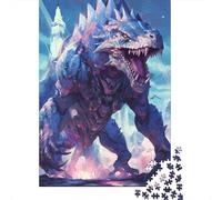Adult Jigsaw Puzzles 1000 Pieces Blue Ice Dinosaur Beast Wooden Puzzles for Adults Sustainable Puzzle Games 1000pcs (75x50cm)