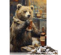 Adult Jigsaw Puzzles 1000 Pieces Bober Kurwa Bear Wooden Puzzle for Adults And Teenager Sustainable Puzzle for Adults | Games 1000pcs (75x50cm)