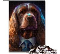Adult Jigsaw Puzzles 1000 Pieces Boss Golden Retriever Impossible Jigsaw Puzzles for Adults for Ages 14+ (Szie 50x75 cm)