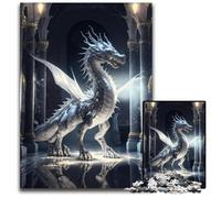 Adult Jigsaw Puzzles 1000 Pieces Brave Dragon Jigsaw Puzzles Family Fun Activity, Brain Challenge, for Teenager 26X38CM/10.23x14.96inch