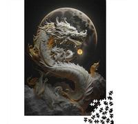 Adult Jigsaw Puzzles 1000 Pieces Brave Dragon Paper Puzzles for Adults Sustainable Puzzle Games 1000pcs (38x26cm)
