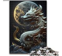 Adult Jigsaw Puzzles 1000 Pieces Brave Dragon Puzzle 1000 Pieces Jigsaw Impossible Hard Challenge Toy for Teenagers (Size 50x75cm)