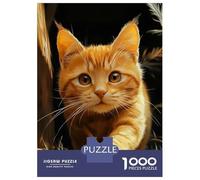 Adult Jigsaw Puzzles 1000 Pieces British Shorthair Red Tabby Kitten Adult Puzzles Hands-on Game Analysis And Logic Gifts for Friends And Family 52x38cm/1000pcs