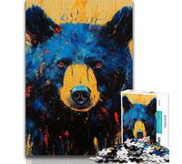 Adult Jigsaw Puzzles 1000 Pieces Brown Bear Adult Puzzles,family Fun Games Is Ideal As A Gift for The Whole Family (size 38x26cm)