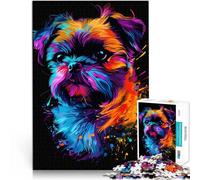 Adult Jigsaw Puzzles 1000 Pieces Brussels Griffon Dog Art the jigsaw puzzle 26x38cm Enhance love between couples for 14 year olds