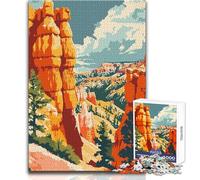 Adult Jigsaw Puzzles 1000 Pieces Bryce Canyon Utah Nature Family Fun & Game Night Stress Reliever Secret Santa Gifts Size 38x26cm