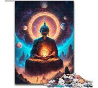Adult Jigsaw Puzzles 1000 Pieces Buddha, Brain Teaser For Wall Decoration Unique Birthday And Xmas Gifts for for Age 14 (Size 50x75cm)