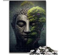 Adult Jigsaw Puzzles 1000 Pieces Buddha in Nature Jigsaw Home Decor Brain Teaser Game for Teenagers & Family Interaction (size : 50x75cm)