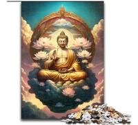 Adult Jigsaw Puzzles 1000 Pieces Buddha Puzzle Family Interactive Game, Ideal for Teenagers, Brain Teaser Gift (size : 50x75cm)