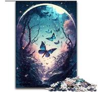 Adult Jigsaw Puzzles 1000 Pieces Butterfly Dream, Elephant Toy Intellectual Game Birthday Present, Gifts, Wall Art for Ages 14+ (Size 26x38cm)