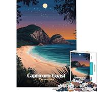 Adult Jigsaw Puzzles 1000 Pieces Capricorn Coast, Queensland Difficult And Challenge Presents for Women Toy Wall Decor for Age 14+ Game (38X26CM)