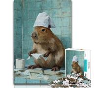 Adult Jigsaw Puzzles 1000 Pieces Capybara And Toilet Paper Puzzles,Challenging Family Activity Games DIY Toy for Home Wall Decor Gifts 26x38cm