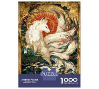 Adult Jigsaw Puzzles 1000 Pieces Celestial Kitsune’s Grace Teenager Puzzles Relax Games But Fun And Humorous Challenging To Complete 52x38cm/1000pcs
