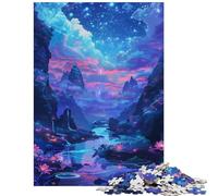 Adult Jigsaw Puzzles 1000 Pieces Celestial Rivers Astralis for Birthday, Chrismas A Work of Art Anti-Stress Toys for And 14 Years And over (38x26cm)