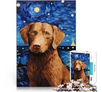 Adult Jigsaw Puzzles 1000 Pieces Chesapeake Bay Retriever Herausforderndes Spiel Die Liebe zwischen Paaren stärken75x50cm