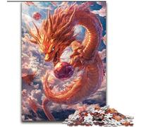 Adult Jigsaw Puzzles 1000 Pieces Chinese Dragon,Help The Brain Exercise Addictive Toys to Cultivate Patience Gift For Birthdays 50x75cm