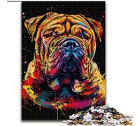 Adult Jigsaw Puzzles 1000 Pieces Chinese Shar-Pei Dog Art 1000 Piece Jigsaw Puzzle for The Whole for Women, Gifts for Men size 50x75cm
