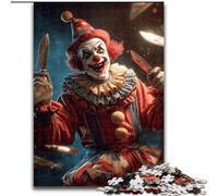 Adult Jigsaw Puzzles 1000 Pieces Clown Circus, for 14+ For Family Fun & Game Night Artists' Collection, Fine Arts (Size 26x38cm)