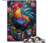 Adult Jigsaw Puzzles 1000 Pieces Cock in The Garden Jigsaw Puzzles 26X38CM Brain Challenge Game for Teenagers & Family Interaction