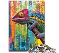 Adult Jigsaw Puzzles 1000 Pieces Color Chameleon Adult Jigsaw,Stress Reliever Difficult Challenge Unique Home Decor And Gifts (38x26cm)
