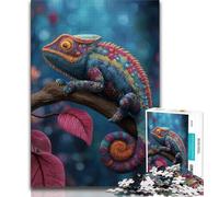 Adult Jigsaw Puzzles 1000 Pieces Color Chameleon,Help The Brain Exercise Addictive Toys to Cultivate Patience Gift For Birthdays (75x50cm)