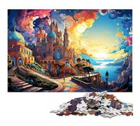 Adult Jigsaw Puzzles 1000 Pieces Color Illustration of Sintra Puzzle for Adults Paper Jigsaw Home Decoration 1000 PCS(38x26cm)