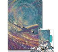 Adult Jigsaw Puzzles 1000 Pieces Color Plane,Help The Brain Exercise Addictive Toys to Cultivate Patience Perfect Decoration 38x26cm