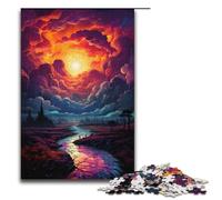 Adult Jigsaw Puzzles 1000 Pieces Colorful And Fantastic Sunset Spectacle Home Decoration Puzzle Toys Deal As Gifts for The Whole Family 1000 PCS(38x26cm)
