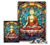 Adult Jigsaw Puzzles 1000 Pieces Colorful Buddha Impossible Jigsaw Puzzles for Adults 26x38 cm Educational Brain Teaser, Artistic Home & Office Decor, 14+ Age