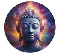 Adult Jigsaw Puzzles 1000 Pieces Colorful Buddha Puzzles for Adults Family Interactive Game,DIY Home Decor Brain Challenge Gift 67.5x67.5 cm