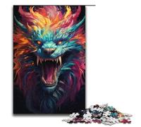 Adult Jigsaw Puzzles 1000 Pieces Colorful Chinese Dragon Home Decoration Puzzle Toys Deal As Gifts for The Whole Family 1000 PCS(38x26cm)