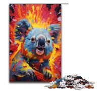 Adult Jigsaw Puzzles 1000 Pieces Colorful Drawing Koala Home Decoration Puzzle Toys Deal As Gifts for The Whole Family 1000 PCS(75x50cm)