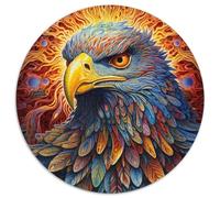 Adult Jigsaw Puzzles 1000 Pieces Colorful Eagle 1000 Piece Round Puzzle Interactive Family Game, Suitable for Ages 14+ (67.5x67.5cm)