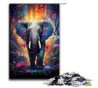 Adult Jigsaw Puzzles 1000 Pieces Colorful Elephant Home Decoration Puzzle Toys Deal As Gifts for The Whole Family 1000 PCS(75x50cm)