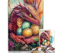 Adult Jigsaw Puzzles 1000 Pieces Colorful Flying Dragon,Educational Games Home Decoration Educational Game for Birthday,Chrismas (38x26cm)