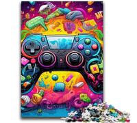 Adult Jigsaw Puzzles 1000 Pieces Colorful Gamepad Puzzles,Challenging Family Activity Games DIY Toy for Home Wall Decor Gifts (75x50cm)