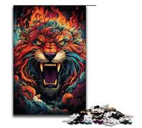 Adult Jigsaw Puzzles 1000 Pieces Colorful Psychedelic Animal Beasts Home Decoration Puzzle Toys Deal As Gifts for The Whole Family 1000 PCS(75x50cm)